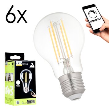 E27 LED 6 Watt varmvit dimbar 806 Lumen