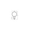 Osram E27 LED 4 Watt varmvit dimbar 220 Lumen