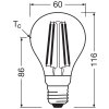 Osram E27 LED 7.3 Watt varmvit 806 Lumen