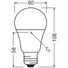 Osram E27 LED 8.8 Watt dagsljusvit 806 Lumen