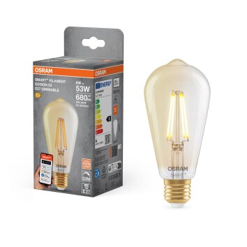 Osram E27 LED 6 Watt varmvit dimbar 680 Lumen