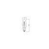 Osram E14 LED 1.5 Watt dagsljusvit 136 Lumen