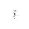 Osram E14 LED 4 Watt varmvit 470 Lumen
