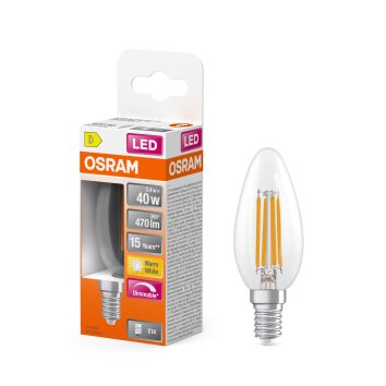 Osram E14 LED 5 Watt varmvit dimbar 470 Lumen