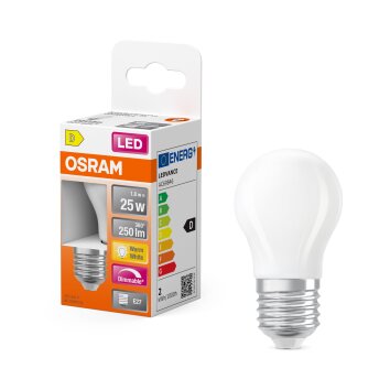 Osram E27 LED 2.5 Watt varmvit dimbar 250 Lumen