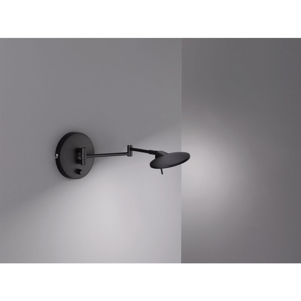 Trio KAZAN Vägglampa LED Svart, 1-ljuskällor main product photo
