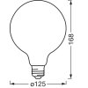 Osram E27 LED 6 Watt varmvit dimbar 680 Lumen