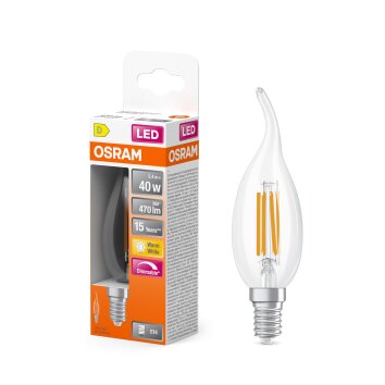Osram E14 LED 4 Watt dagsljusvit dimbar 470 Lumen