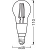 Osram E14 LED 4 Watt varmvit dimbar 470 Lumen