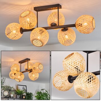 Basto Taklampa, kullampa Naturfärger, 6-ljuskällor