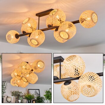 Basto Taklampa, kullampa Naturfärger, 10-ljuskällor