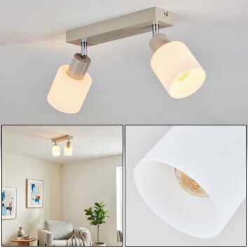 Fonik Taklampa Krom, Sandfärgad, 2-ljuskällor