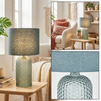 Fonil Bordslampa Blå, 1-ljuskällor