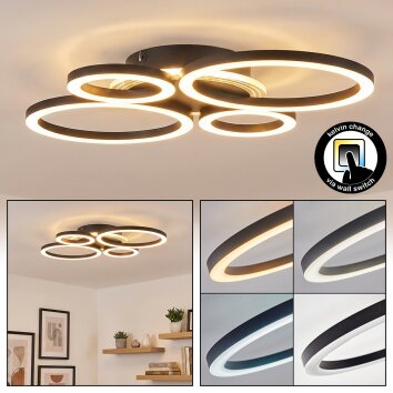 Marek Taklampa LED Svart, 1-ljuskällor