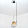 Ripoll Pendellampa, kullampa, Pendelbelysning Amber, Klart, 1-ljuskällor