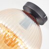 Koyoto Taklampa, kullampa 25 cm Amber, 1-ljuskällor
