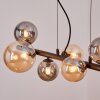 Chehalis Pendellampa, kullampa, Pendelbelysning Amber, Rökfärger, 8-ljuskällor