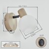 Lumox Vägglampa, Väggspotlight Beige, Svart, 1-ljuskällor