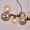 Chehalis Pendellampa, kullampa, Pendelbelysning Amber, Rökfärger, 8-ljuskällor