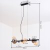 Chehalis Pendellampa, kullampa, Pendelbelysning Amber, Klart, Rökfärger, 8-ljuskällor