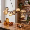 Chehalis Pendellampa, kullampa, Pendelbelysning Amber, Rökfärger, 8-ljuskällor