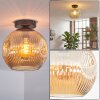 Ripoll Taklampa, kullampa Amber, 1-ljuskällor