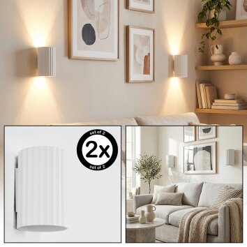 Fonir Up & Down Lampa, Vägglampa Vit, 1-ljuskällor
