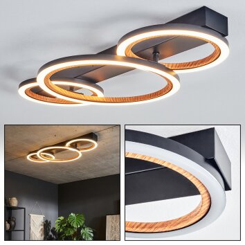 Macos Taklampa LED Svart, 1-ljuskällor