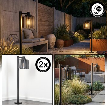 Horil Utomhusbelysning, gångvägslampa Svart, 1-ljuskällor