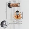 Koyoto kullampa, Vägglampa Naturfärger, Svart, 1-ljuskällor