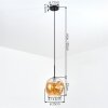Ripoll Pendellampa, kullampa, Pendelbelysning Amber, 1-ljuskällor
