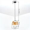 Ripoll Pendellampa, kullampa, Pendelbelysning Amber, Klart, 1-ljuskällor