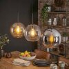 Koyoto Pendellampa, kullampa, Pendelbelysning Amber, Klart, Rökfärger, 3-ljuskällor