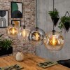 Ripoll Pendellampa, kullampa, Pendelbelysning Amber, Klart, Rökfärger, 4-ljuskällor