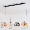 Ripoll Pendellampa, kullampa, Pendelbelysning Amber, Klart, Rökfärger, 4-ljuskällor