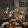 Gastor Pendellampa, kullampa, Pendelbelysning Blå, Krom, Grön, Kopparfärg, Rökfärger, 8-ljuskällor