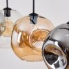 Ripoll Pendellampa, kullampa, Pendelbelysning Amber, Klart, Rökfärger, 4-ljuskällor