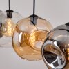 Ripoll Pendellampa, kullampa, Pendelbelysning Amber, Klart, Rökfärger, 4-ljuskällor