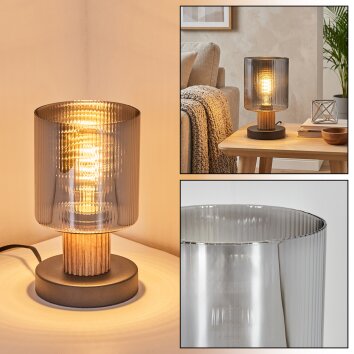 Mador Bordslampa Naturfärger, Svart, 1-ljuskällor