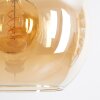 Koyoto Pendellampa, kullampa, Pendelbelysning Amber, Krom, Rökfärger, 4-ljuskällor