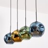 Ripoll Pendellampa, kullampa, Pendelbelysning Blå, Guld, Grön, 4-ljuskällor