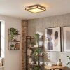 Lucera Taklampa, Panel LED träoptik, Svart, 1-ljuskällor