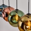 Ripoll Pendellampa, kullampa, Pendelbelysning Blå, Guld, Grön, Kopparfärg, 4-ljuskällor