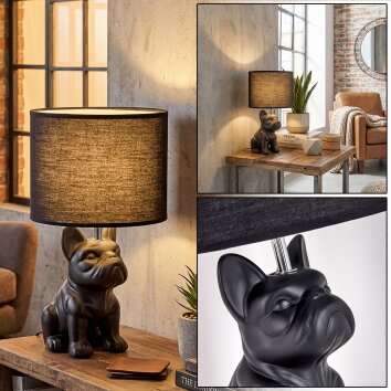 Harol Bordslampa Krom, Svart, 1-ljuskällor