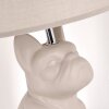 Harol Bordslampa Krom, Sandfärgad, 1-ljuskällor