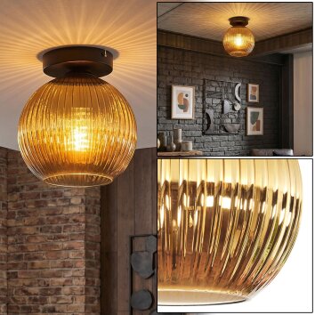 Koyoto Taklampa, kullampa 20 cm Guld, 1-ljuskällor