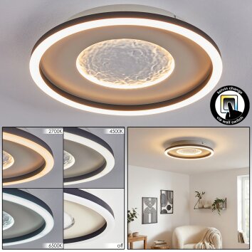 Gorim Taklampa LED Grått, Svart, 1-ljuskällor