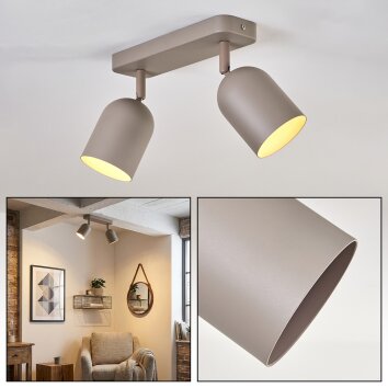 Horen Taklampa, Takstrålkastare Sandfärgad, 2-ljuskällor