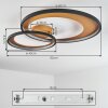 Baiyin Taklampa LED Guld, Svart, 1-ljuskällor