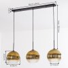 Koyoto Pendellampa, kullampa, Pendelbelysning Guld, Klart, 3-ljuskällor